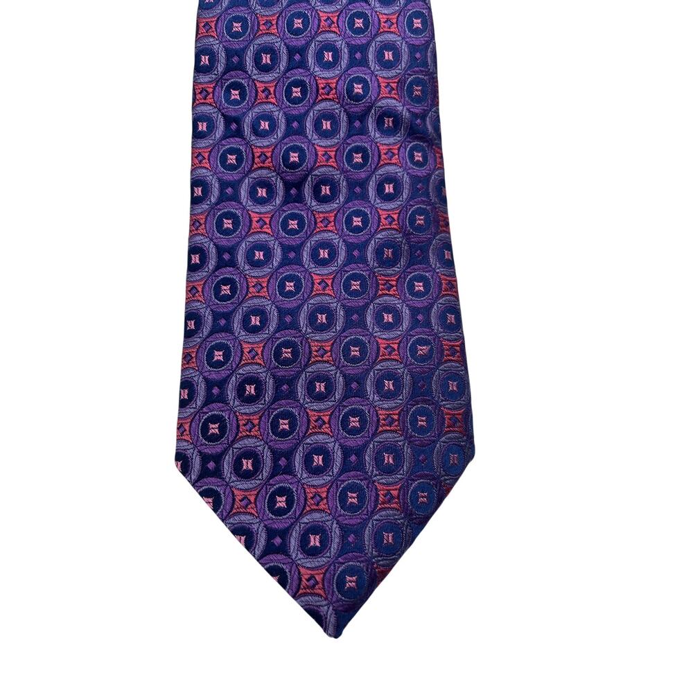 NWT $80 Ted Baker Silk Purple Neck Tie Made in Italy